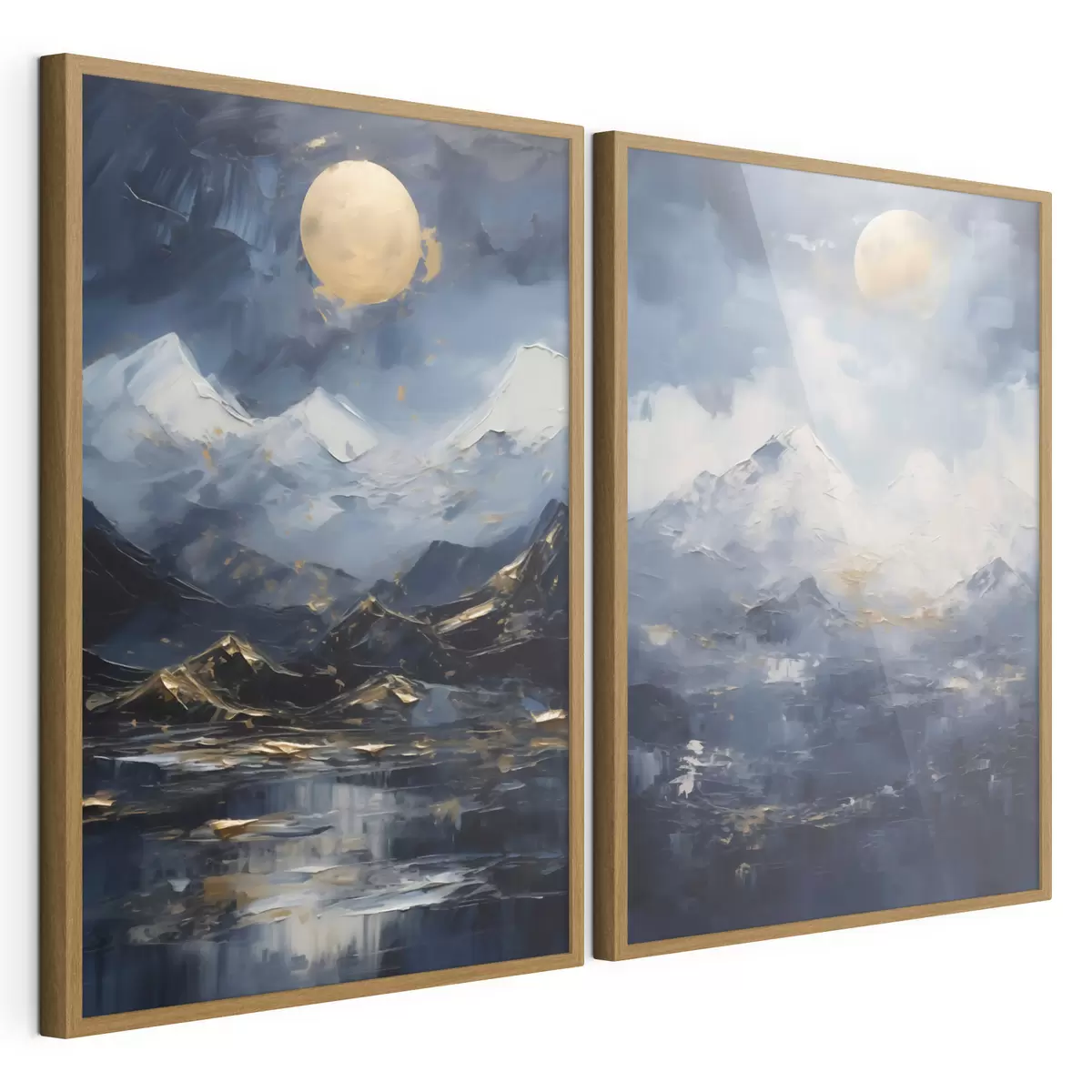 Poster Berglandschap, naar een schilderij d31108