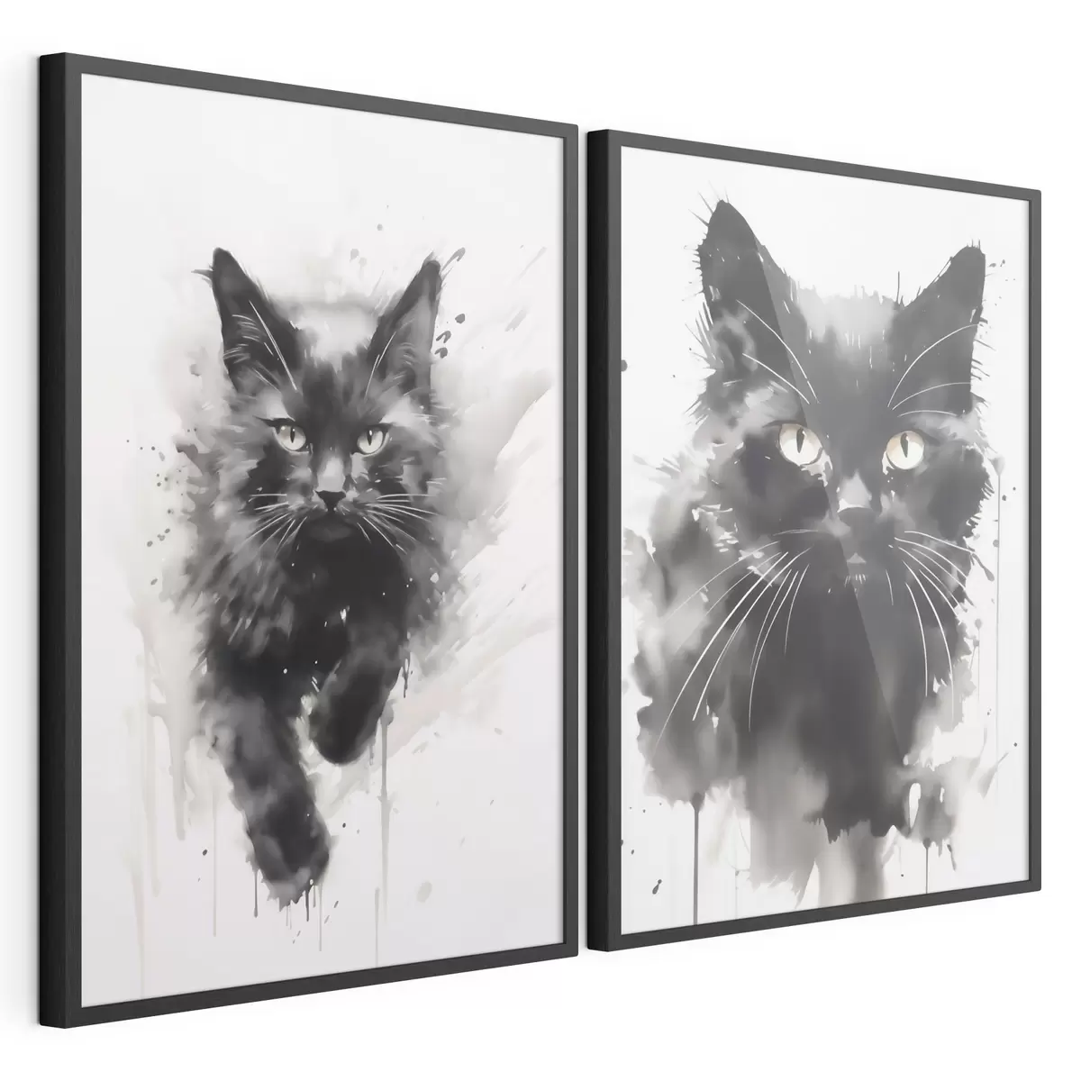 Affiche Chat, imitation d'un tableau d31110