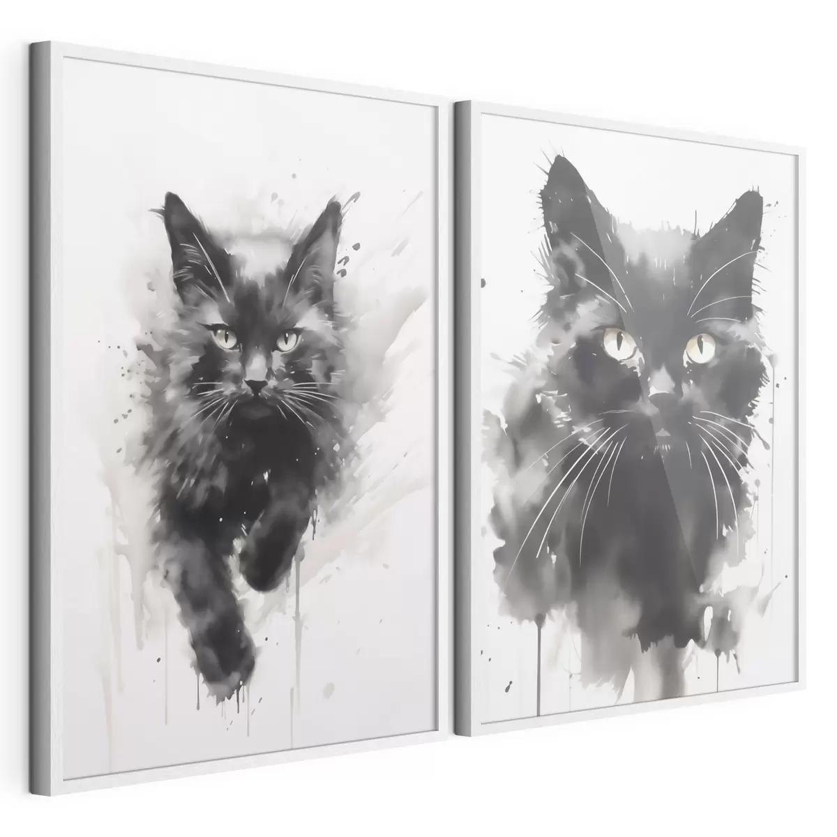 Affiche Chat, imitation d'un tableau d31110