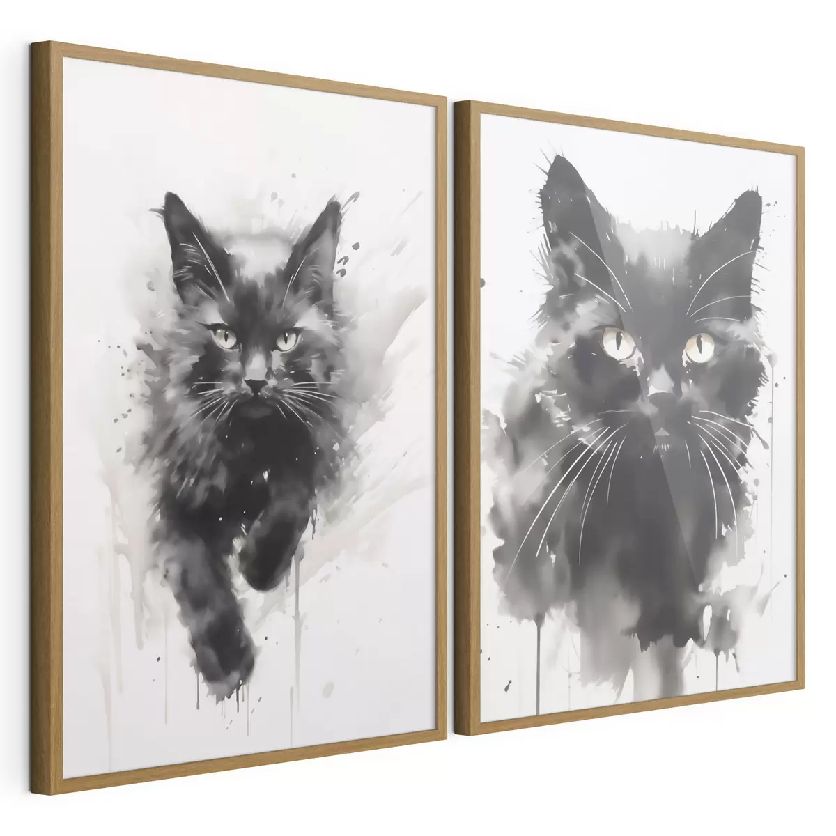 Affiche Chat, imitation d'un tableau d31110