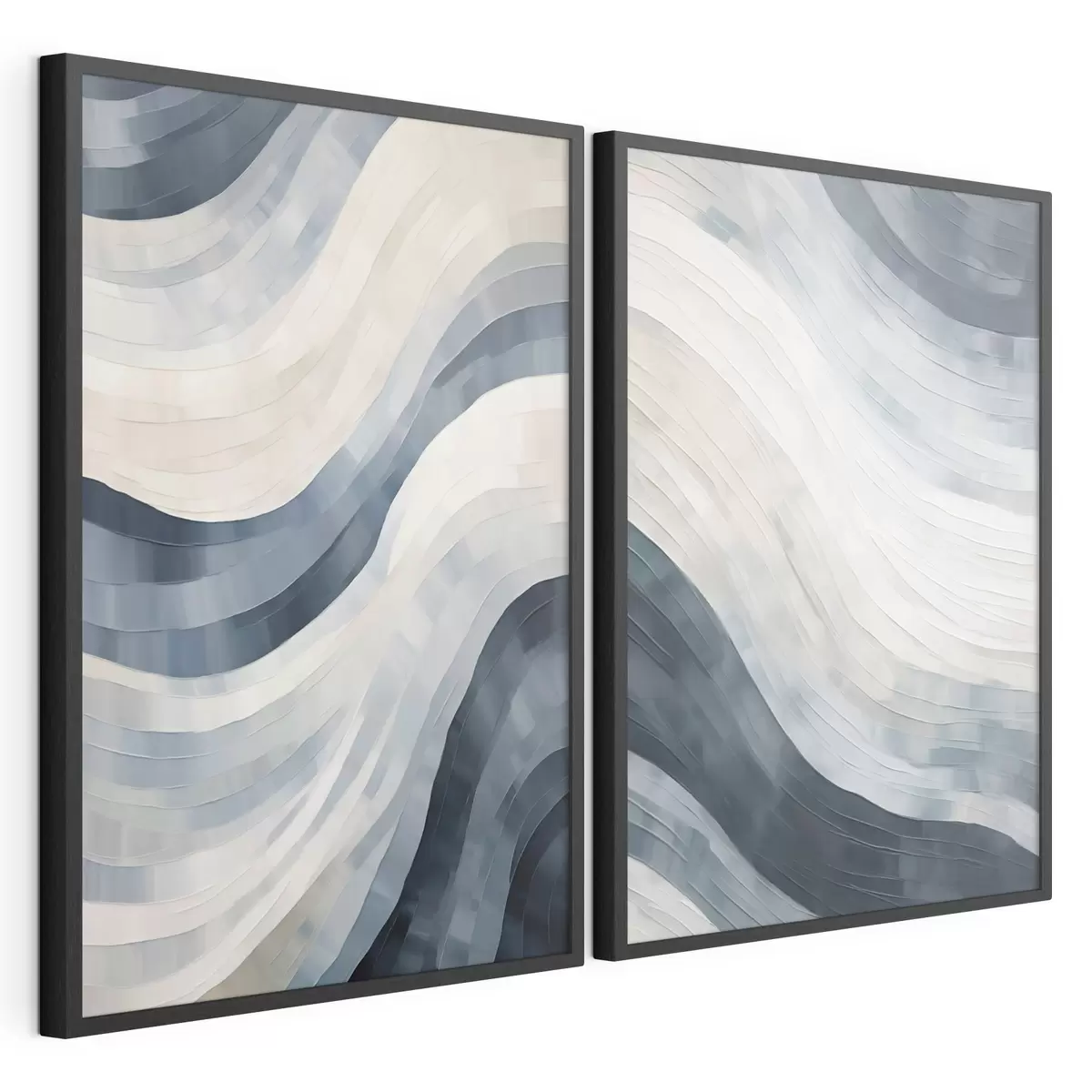 Affiche Larges rayures abstraites, imitation d'un tableau d31111