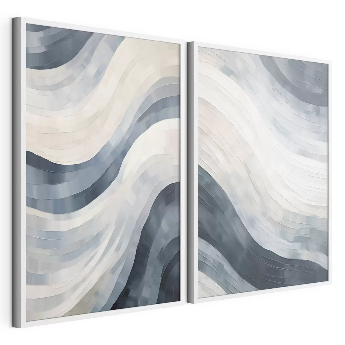 Affiche Larges rayures abstraites, imitation d'un tableau d31111