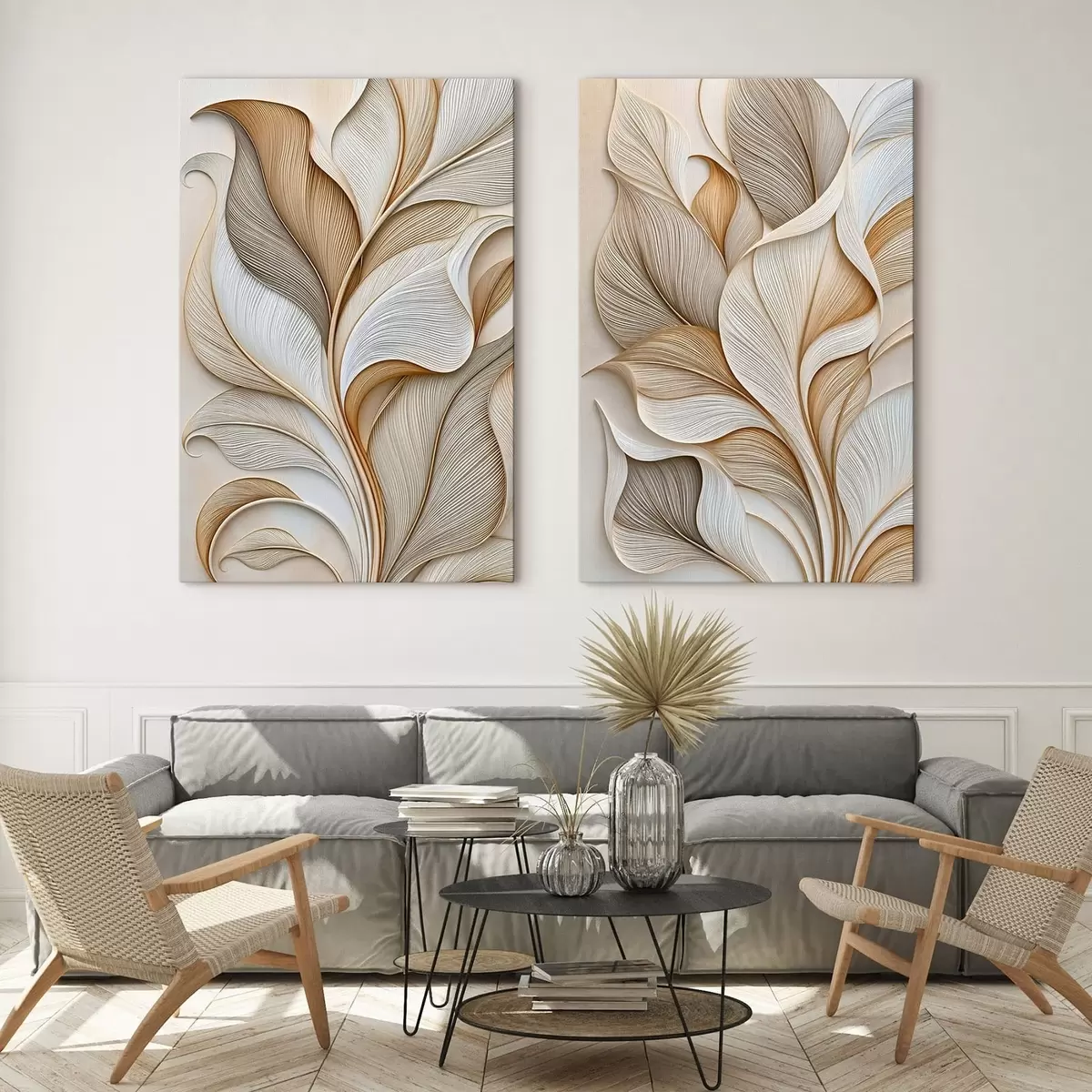  Peintures Feuilles abstraites m31038