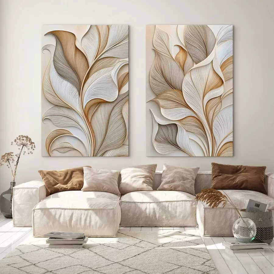  Peintures Feuilles abstraites m31038