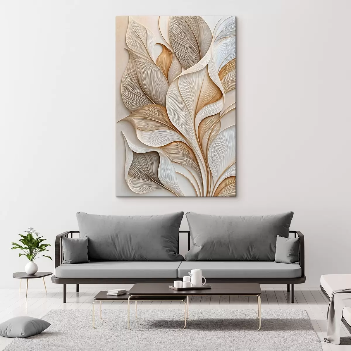  Schilderijen Abstracte bladeren s51177