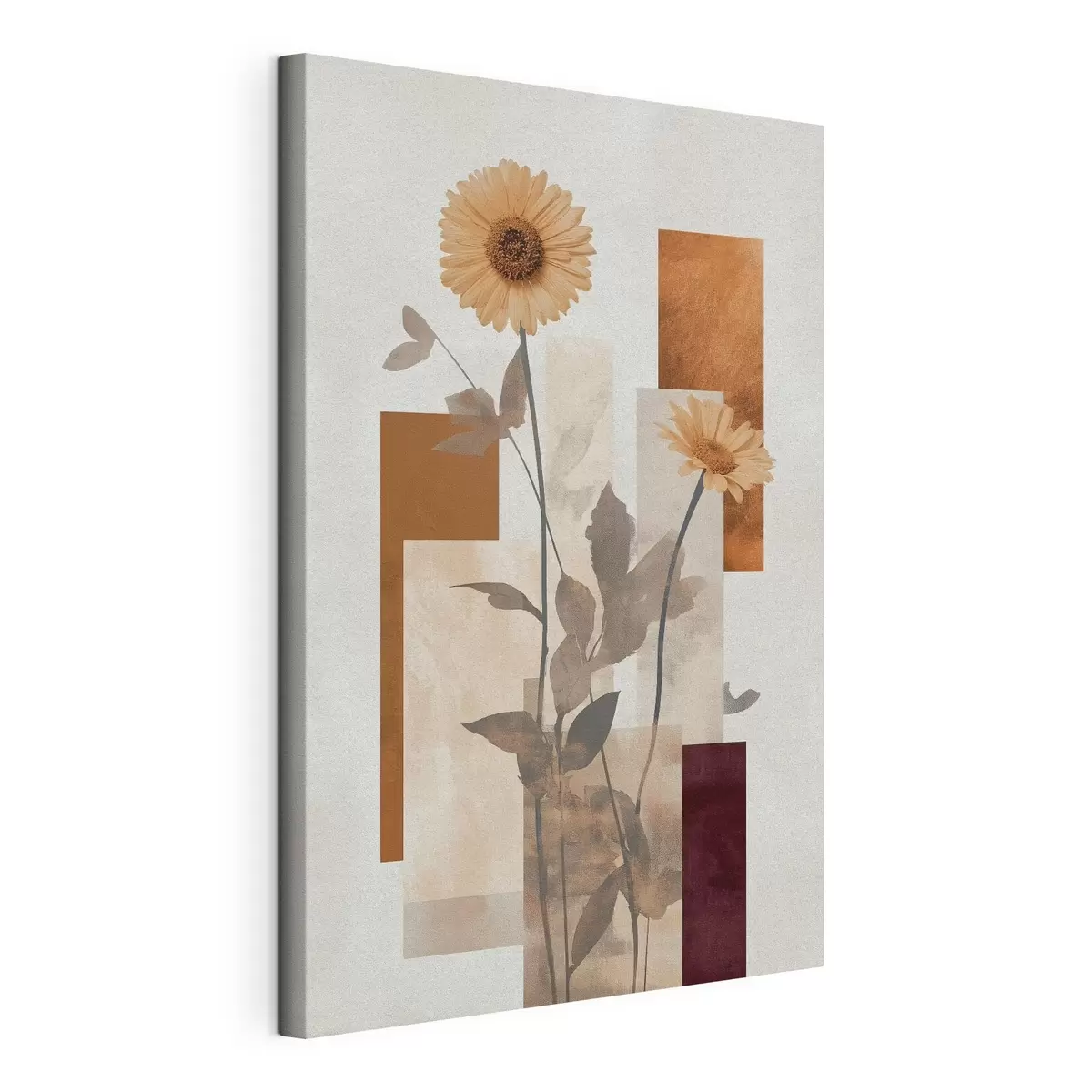  Schilderijen Bloemen en geometrische vormen s51179