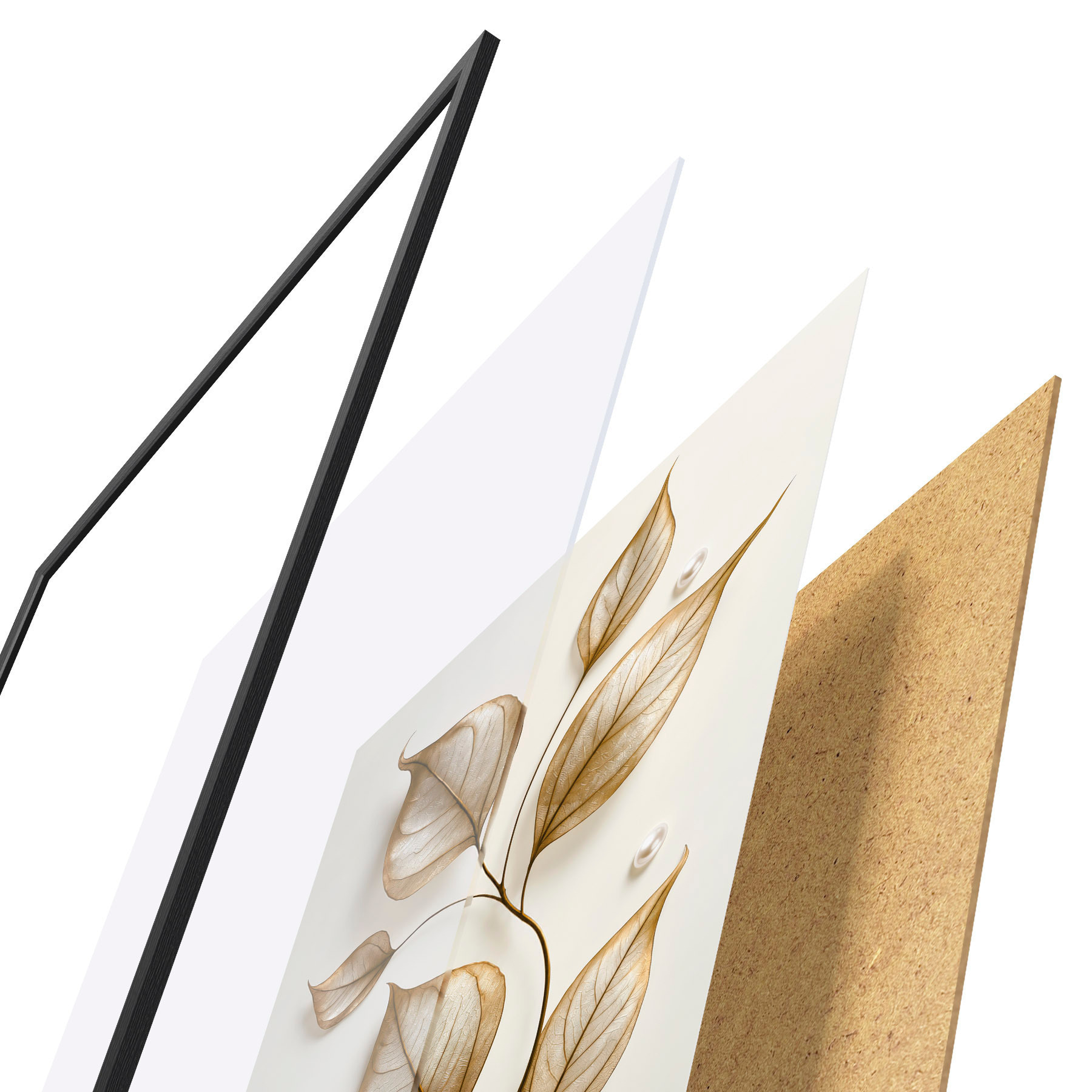 Poster Elegante botanische tak f50866