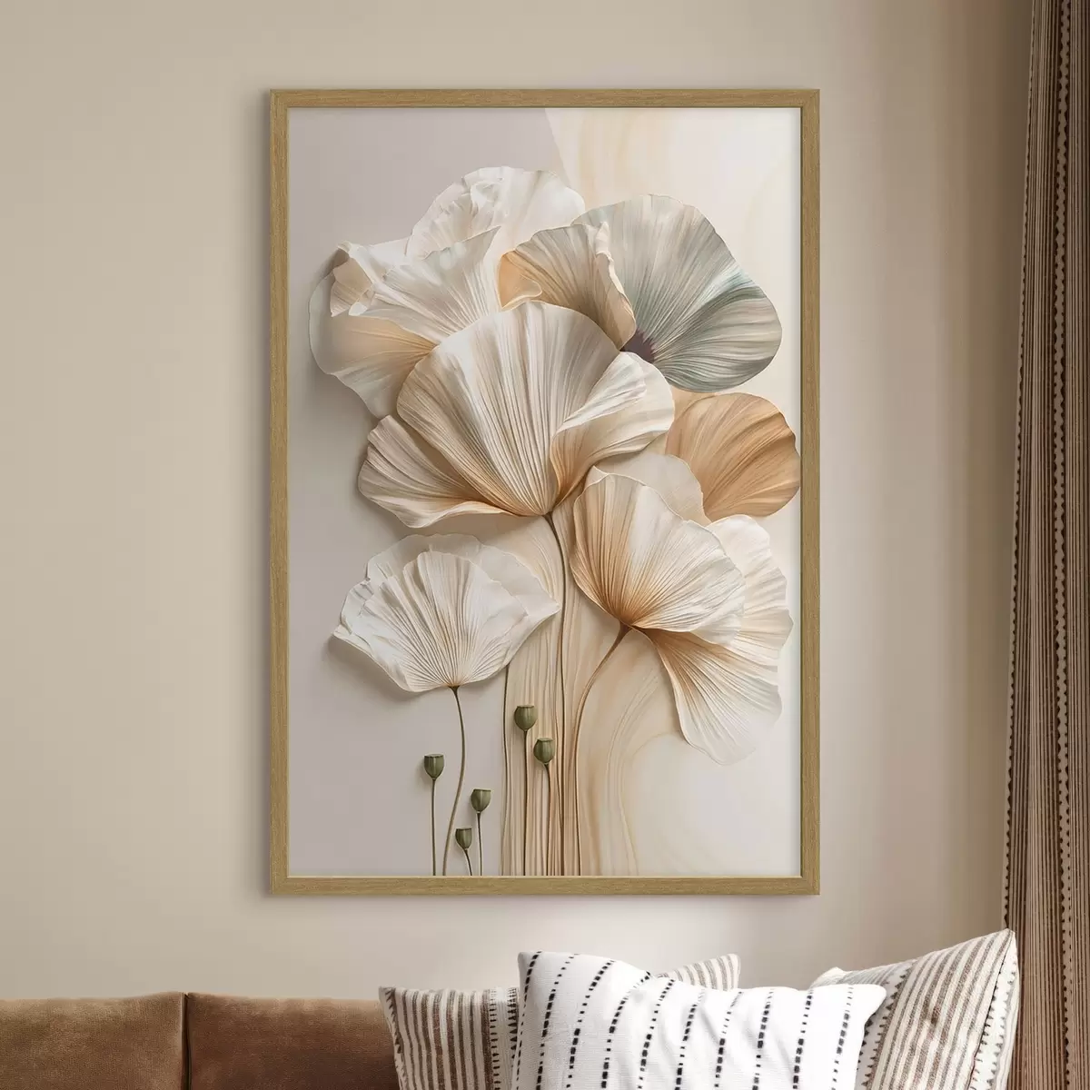 Poster Abstracte bloemen f50870