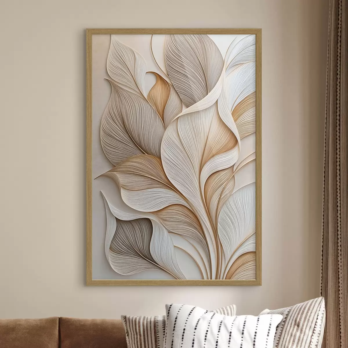 Poster Abstracte bladeren f51177