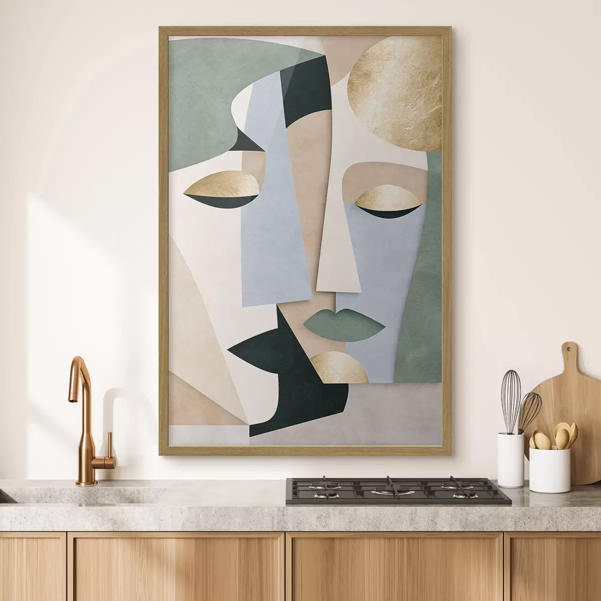 Poster Abstracte geometrische vlakken f51178