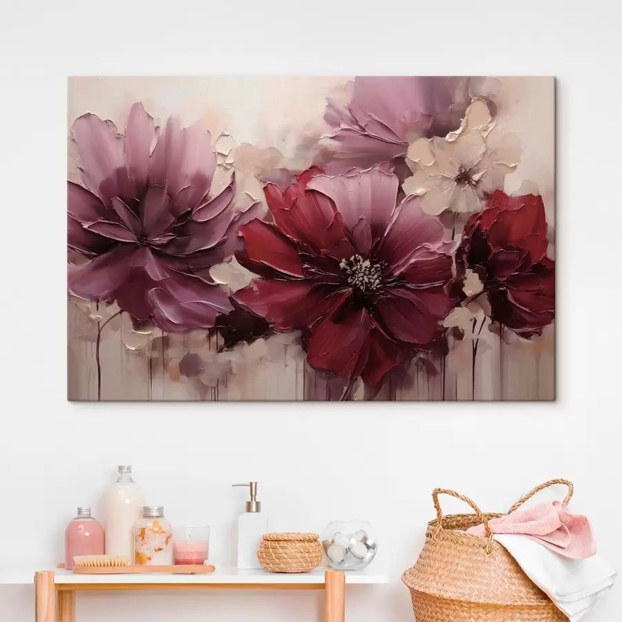  Peintures Dahlia « Lush Burgundy » et « Powder » s51086