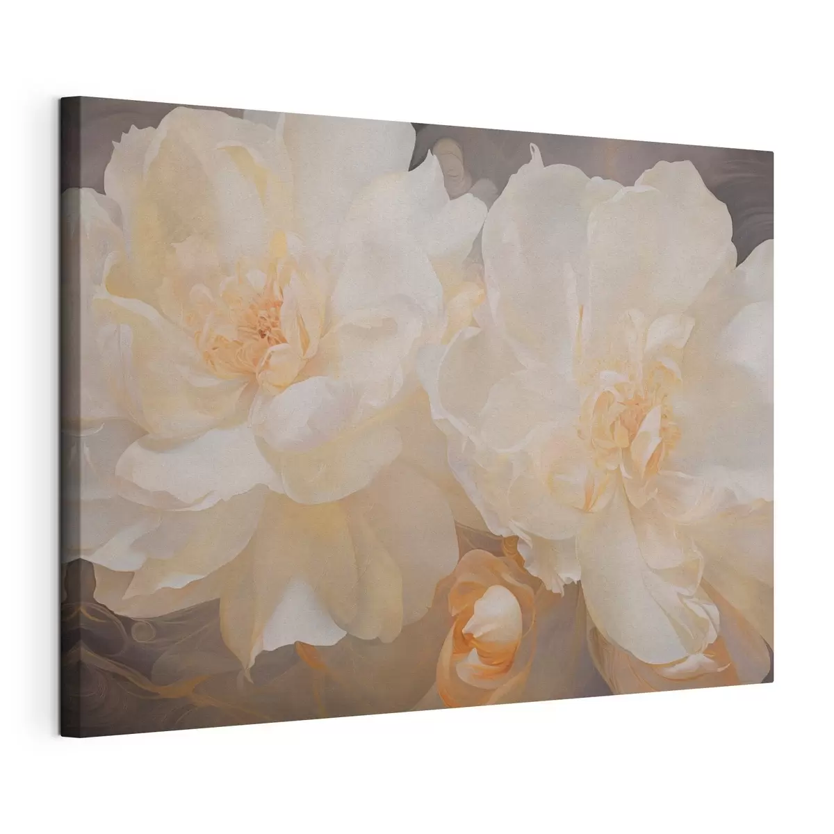  Peintures Gros plan sur des pivoines doubles claires s51088