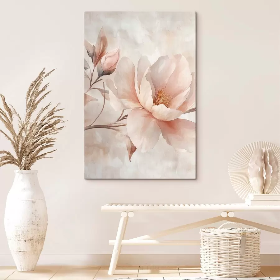  Peintures Pivoine en poudre avec bouton s51097