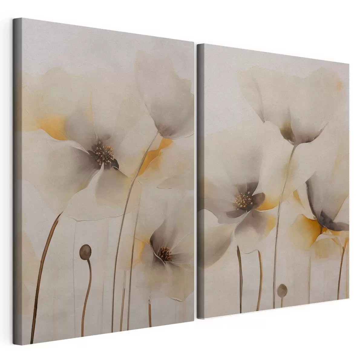  Peintures Coquelicots aériens aux tons pastel m31090