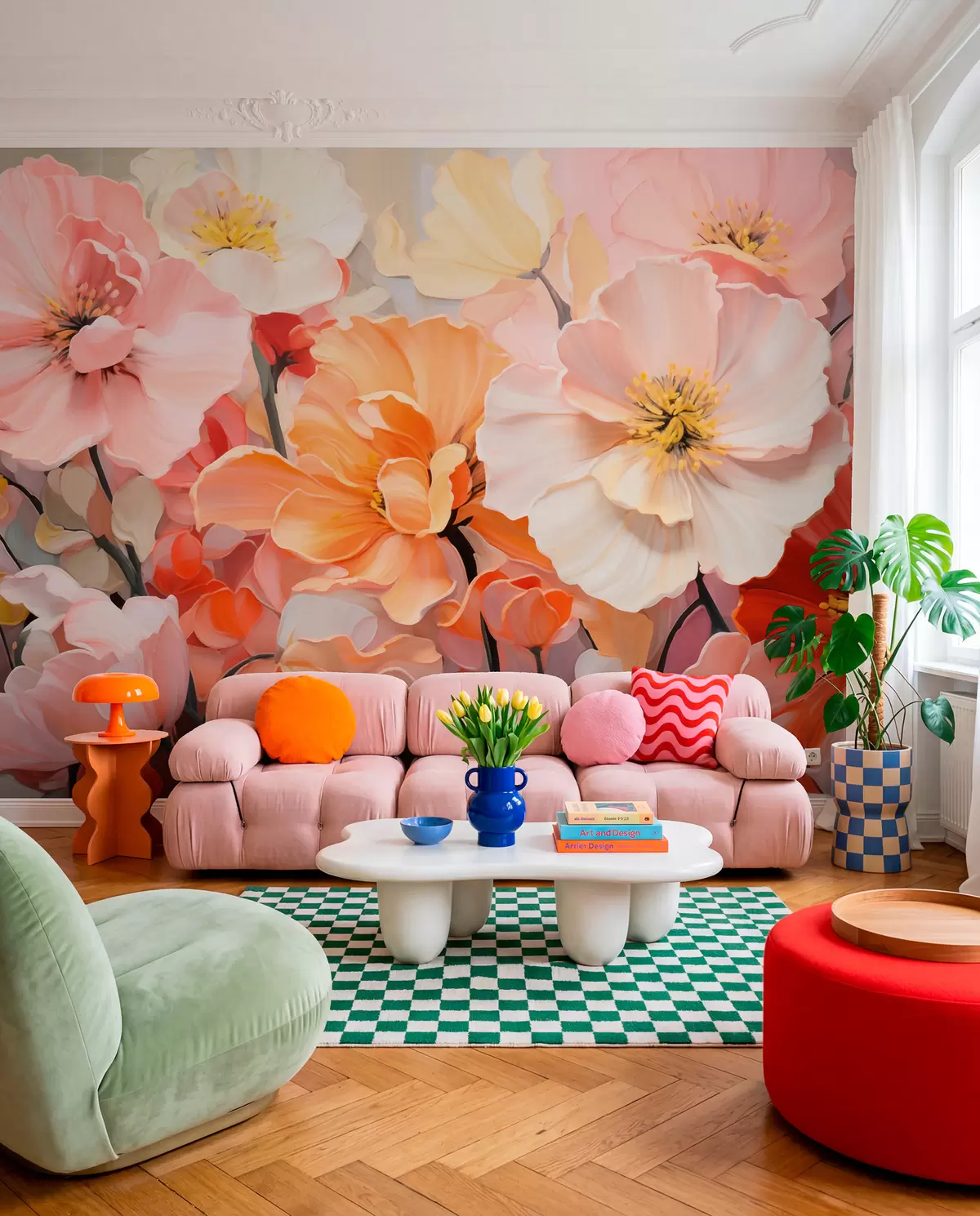 Fotobehang Fantasiebloemen w05908