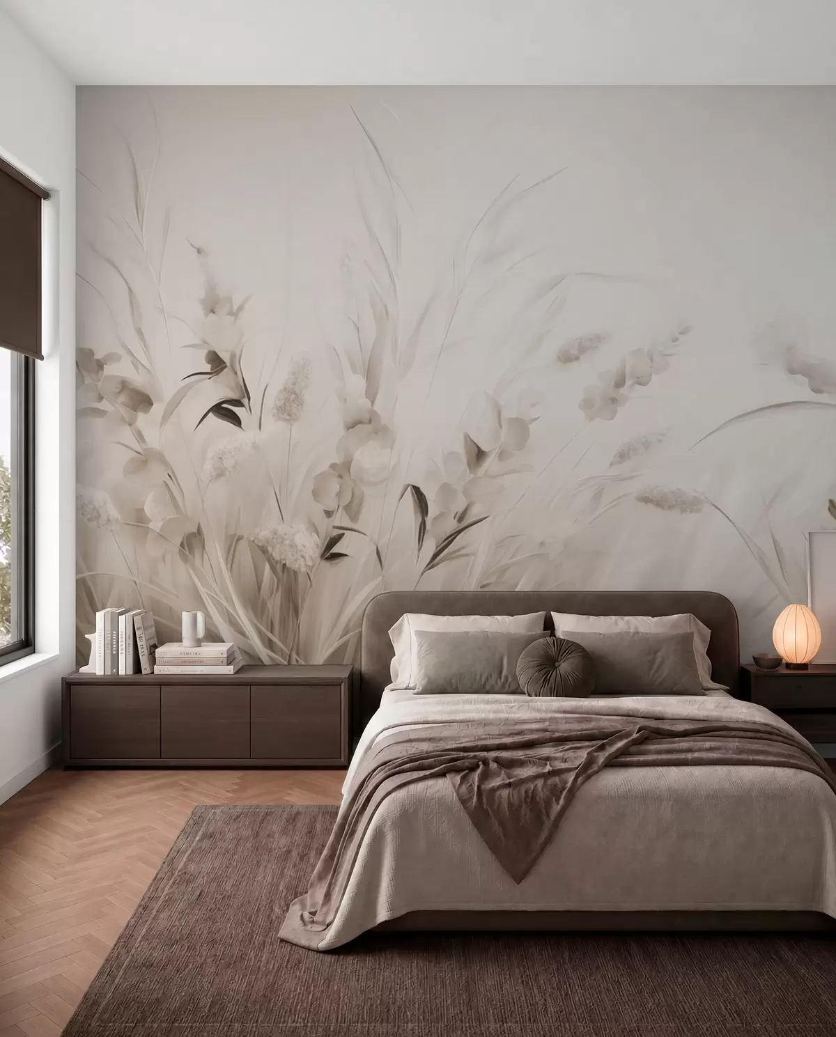 Fotobehang Bloemenveld w05913