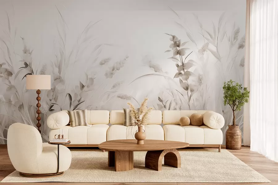 Fotobehang Bloemenveld w05913