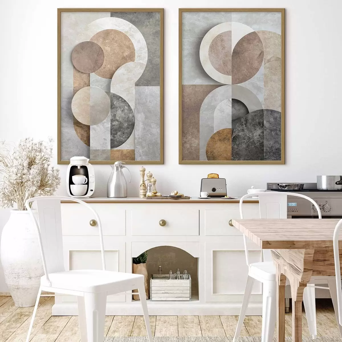 Poster Overlappende geometrische vormen d31119