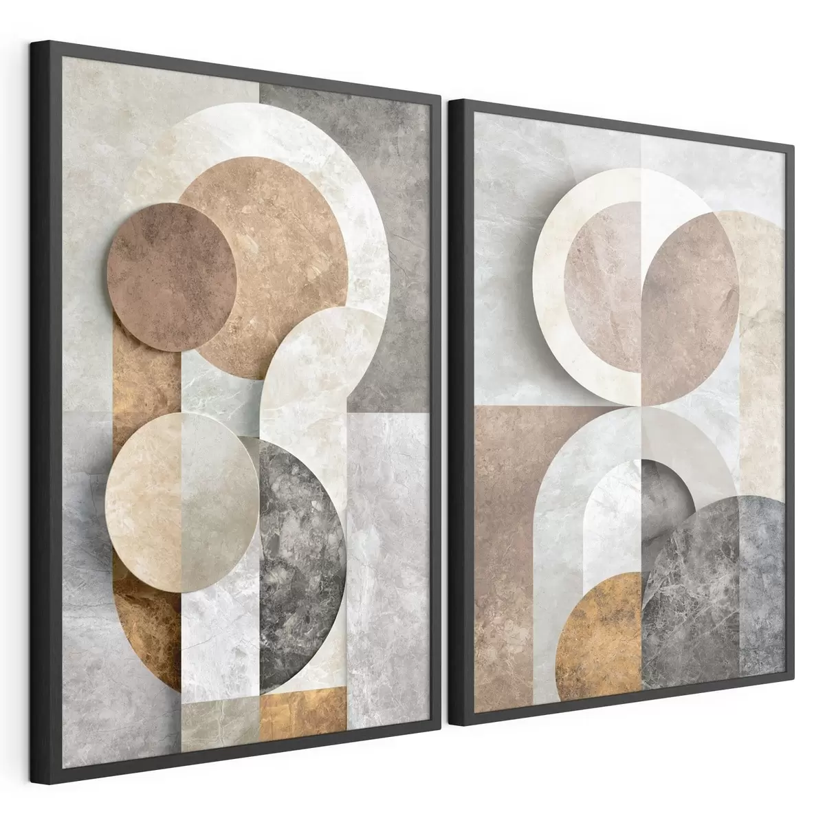 Poster Overlappende geometrische vormen d31119