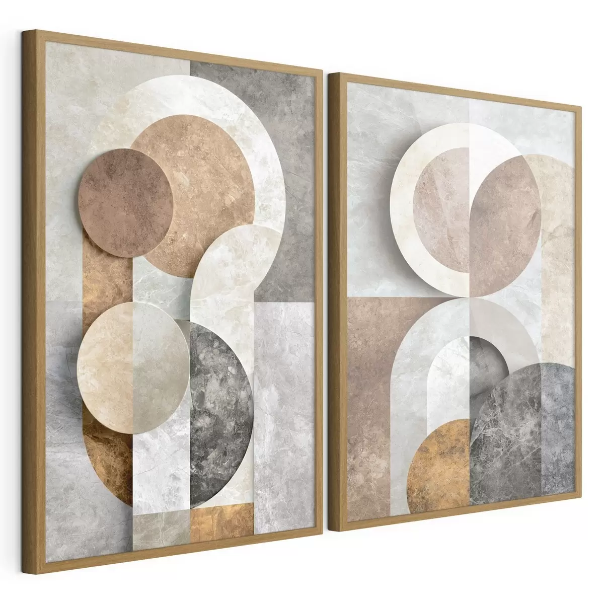 Poster Overlappende geometrische vormen d31119