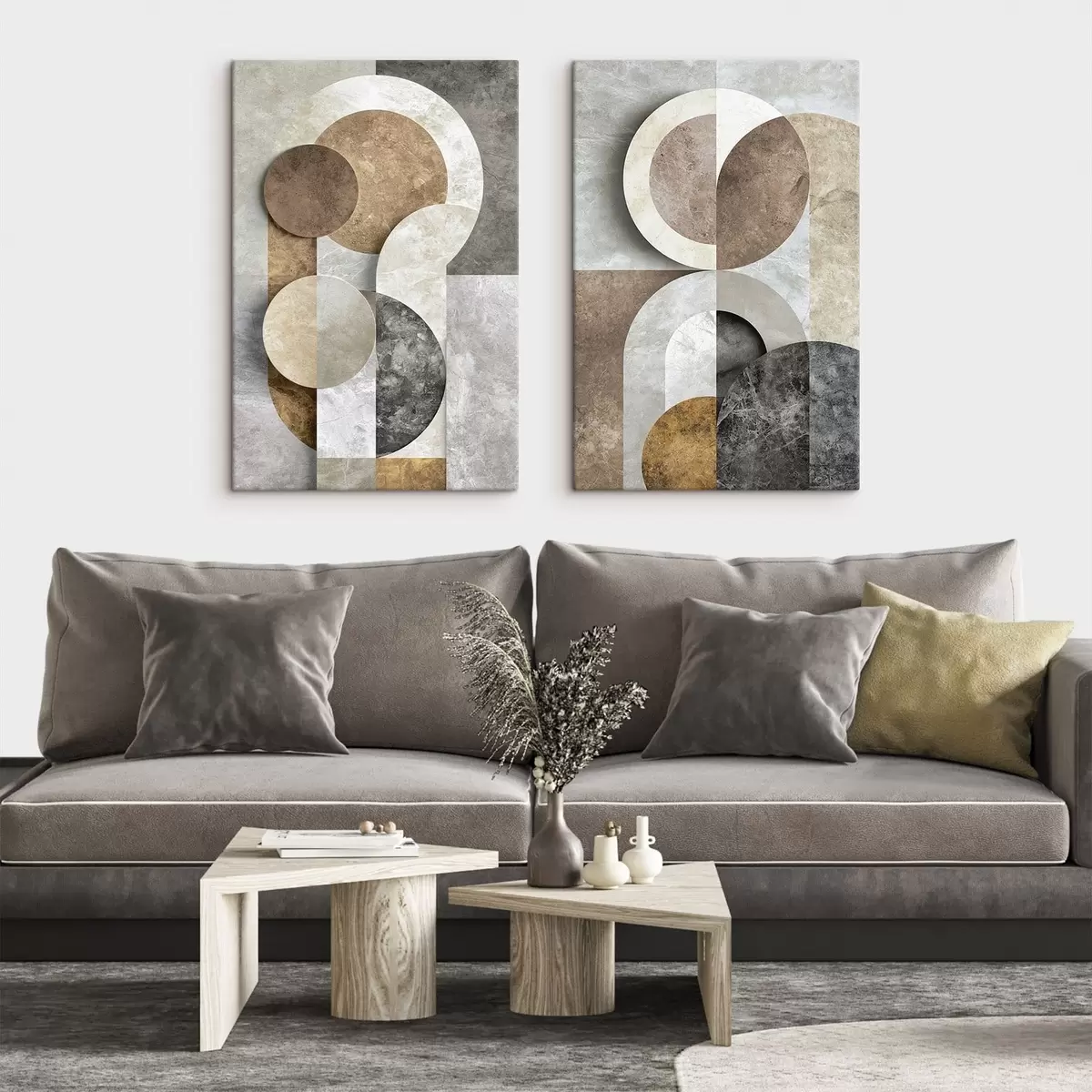  Peintures Formes géométriques qui se chevauchent m31119