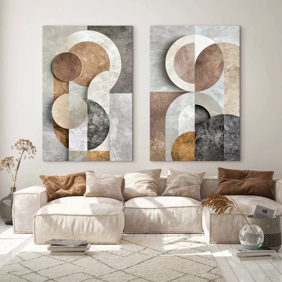  Peintures Formes géométriques qui se chevauchent m31119
