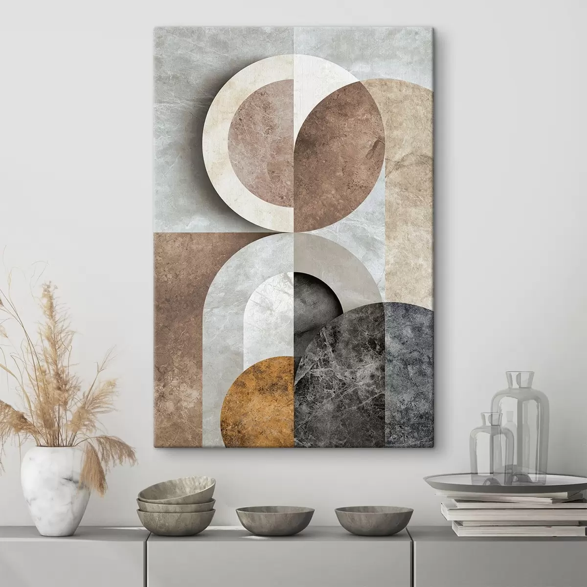  Schilderijen Geometrische compositie met cirkels s51281