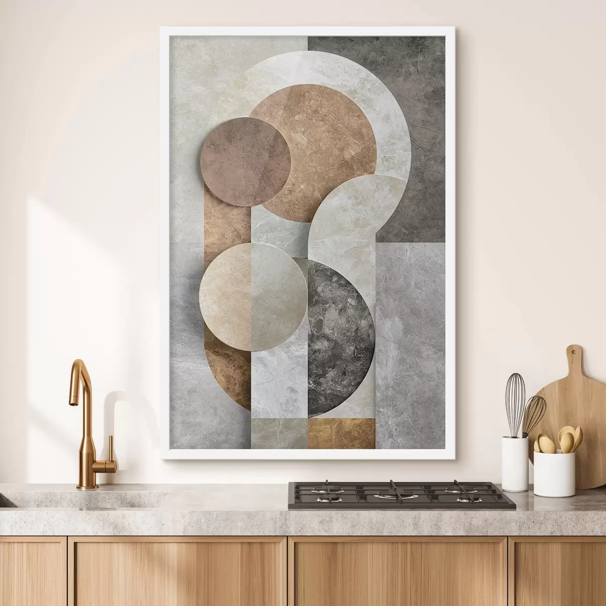 Affiche Abstraction géométrique avec des cercles f51185