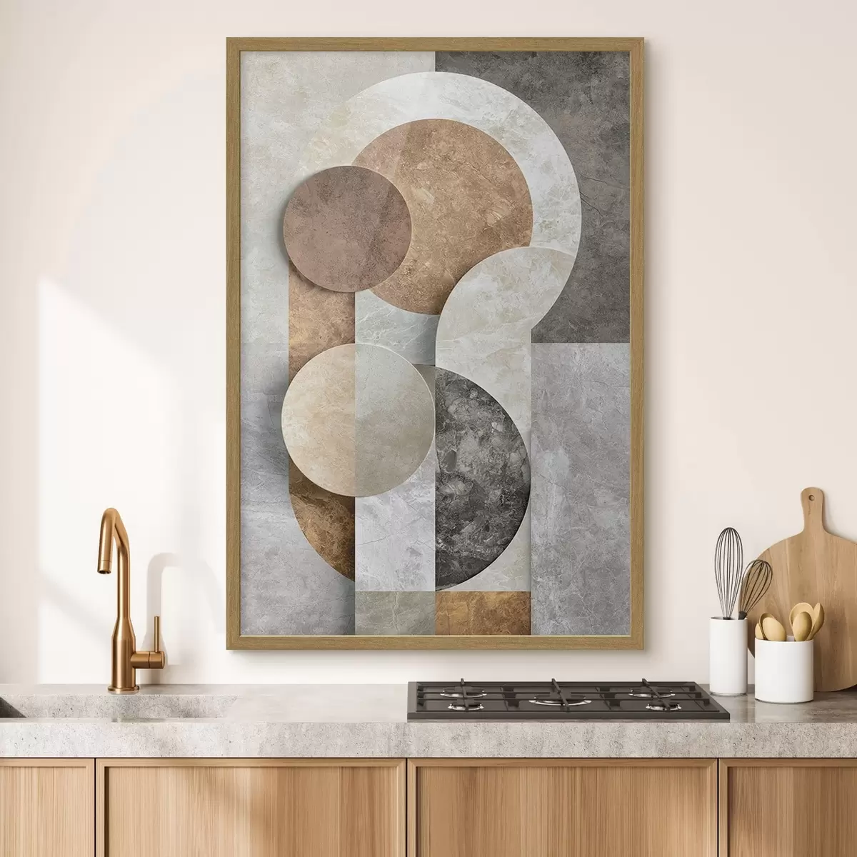 Affiche Abstraction géométrique avec des cercles f51185