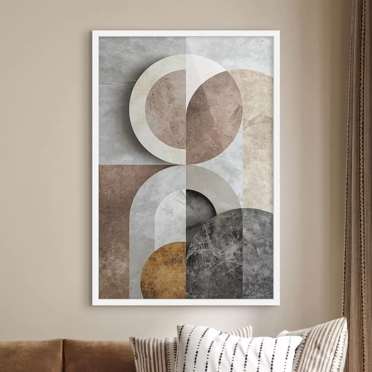 Affiche Composition géométrique à base de cercles f51281