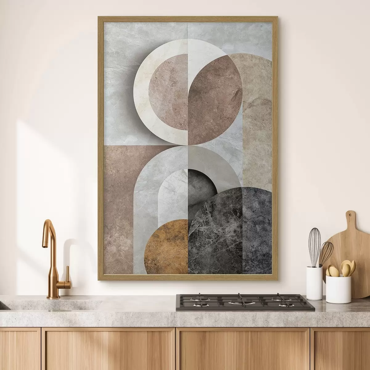 Affiche Composition géométrique à base de cercles f51281