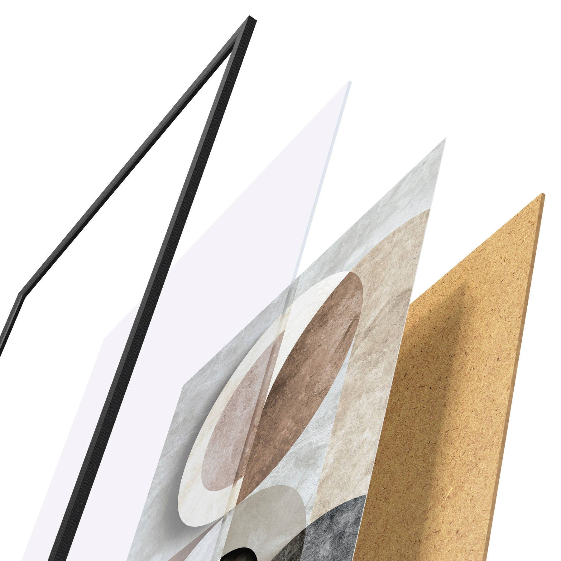 Affiche Composition géométrique à base de cercles f51281