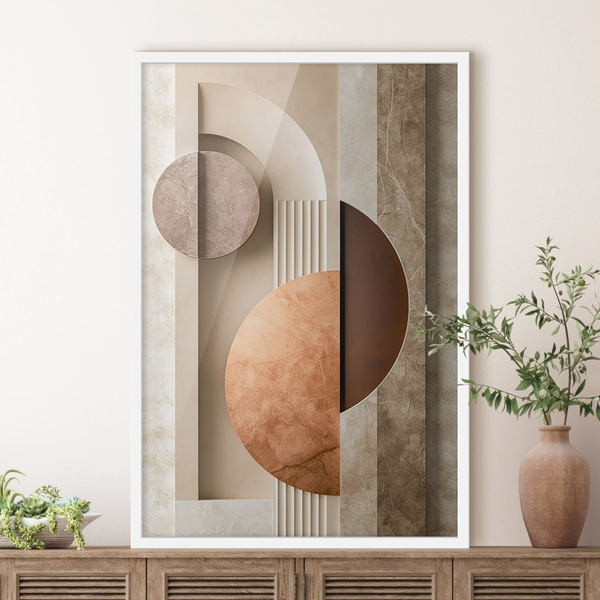 Poster Moderne abstracte geometrie, Affiches Uniek, f51282wh : Uwalls