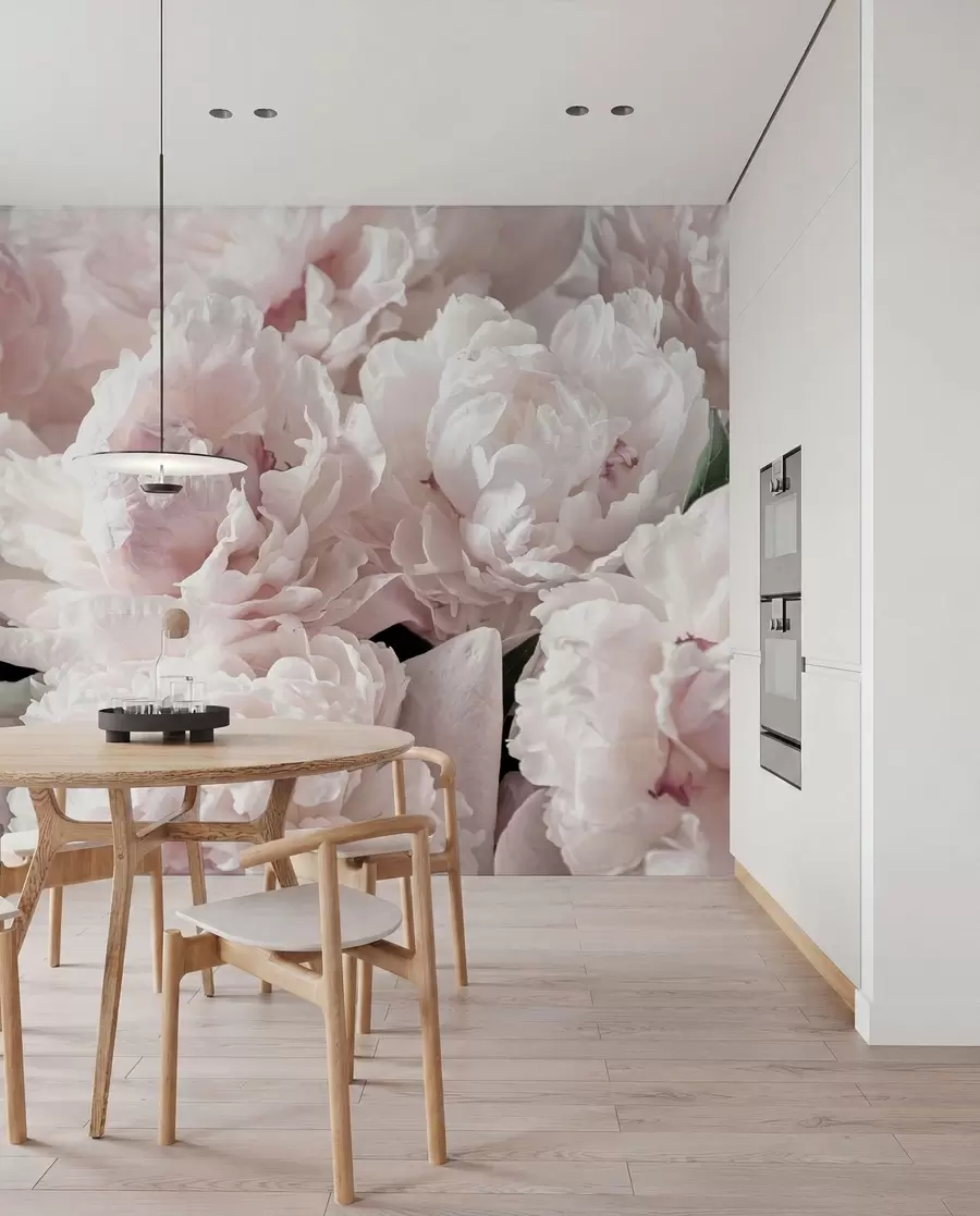Papier peint photo Pivoines rose pâle u59600