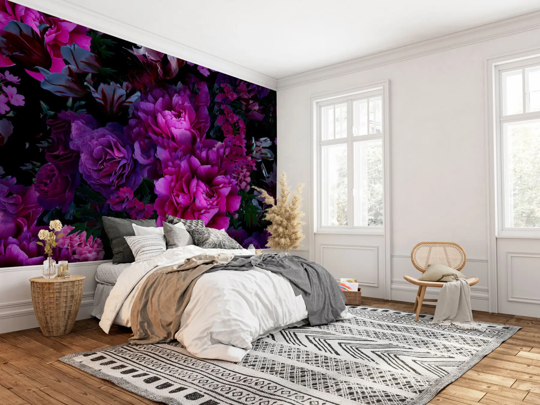 Fotobehang Heldere bloemen u72236