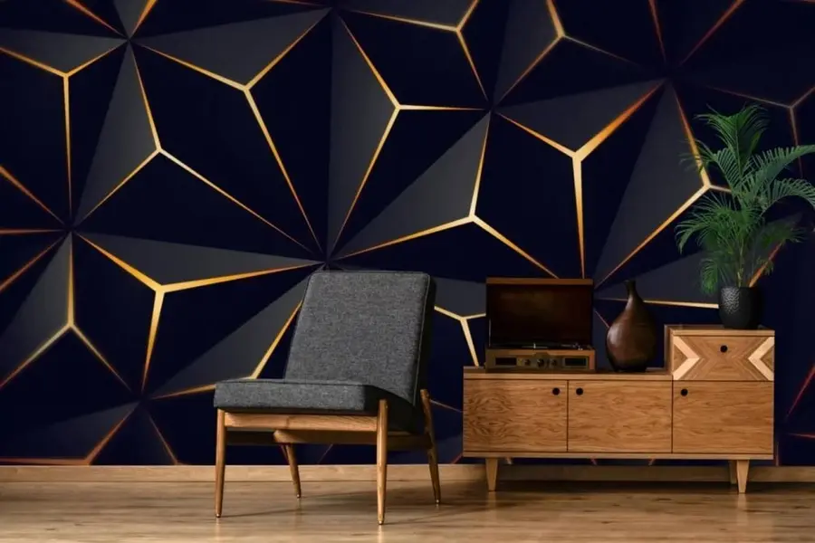 Papier peint photo Triangle noir u72104