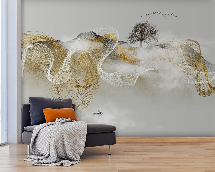 Fotobehang Gebaar, art e lettertype u16828