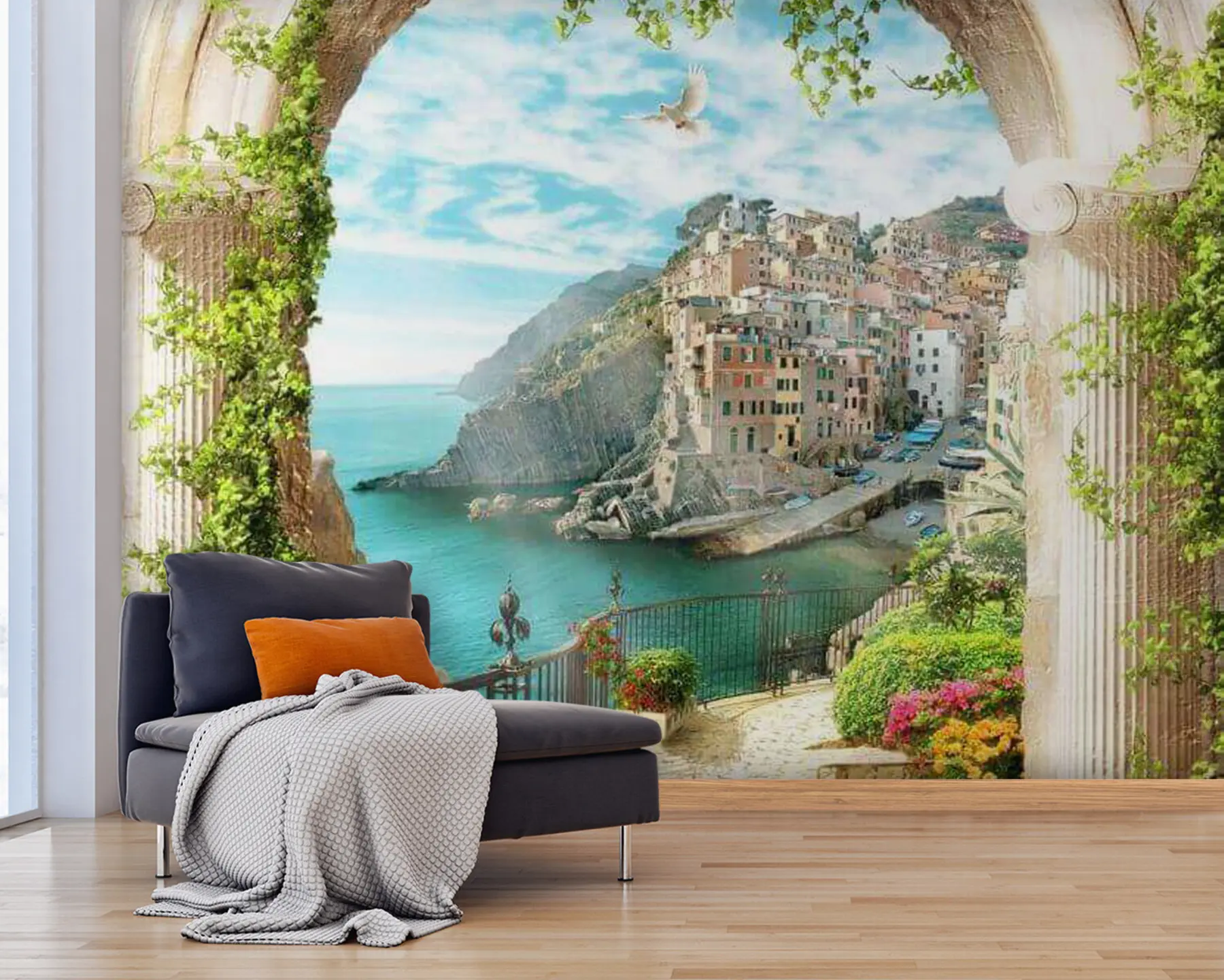 Fotobehang Mediterrane boog u28398