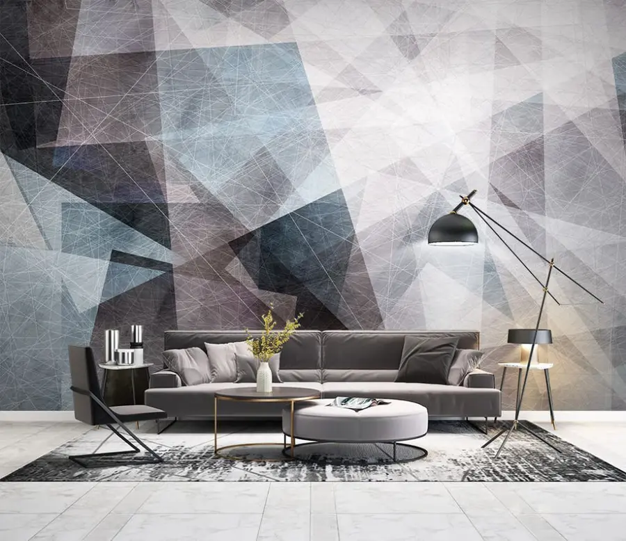 Fotobehang Grijs, art e lettertype u29741