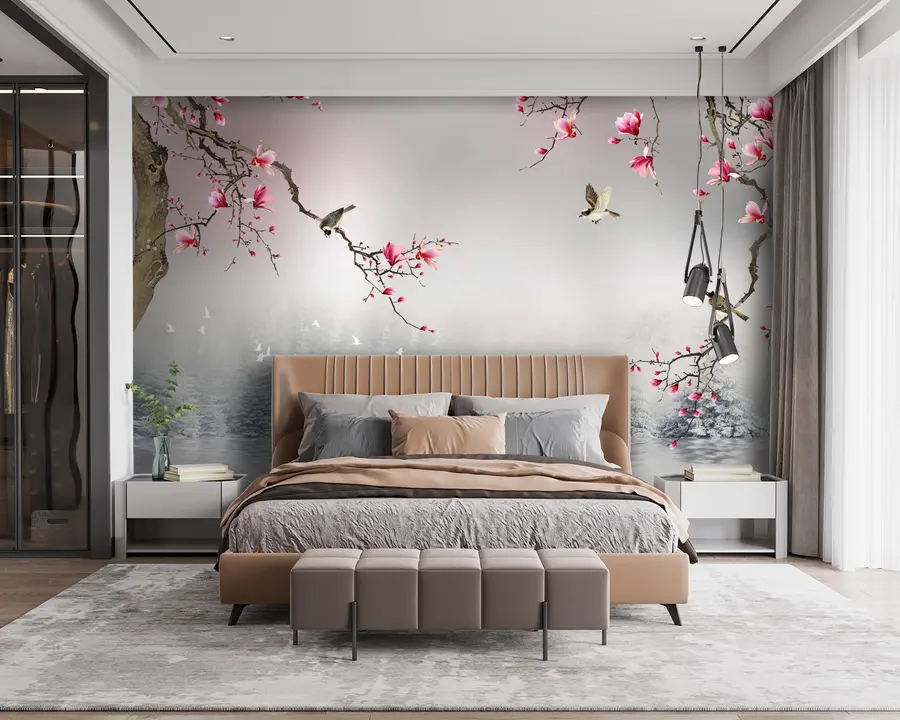 Fotobehang Bloem, water en vloeistof u37233