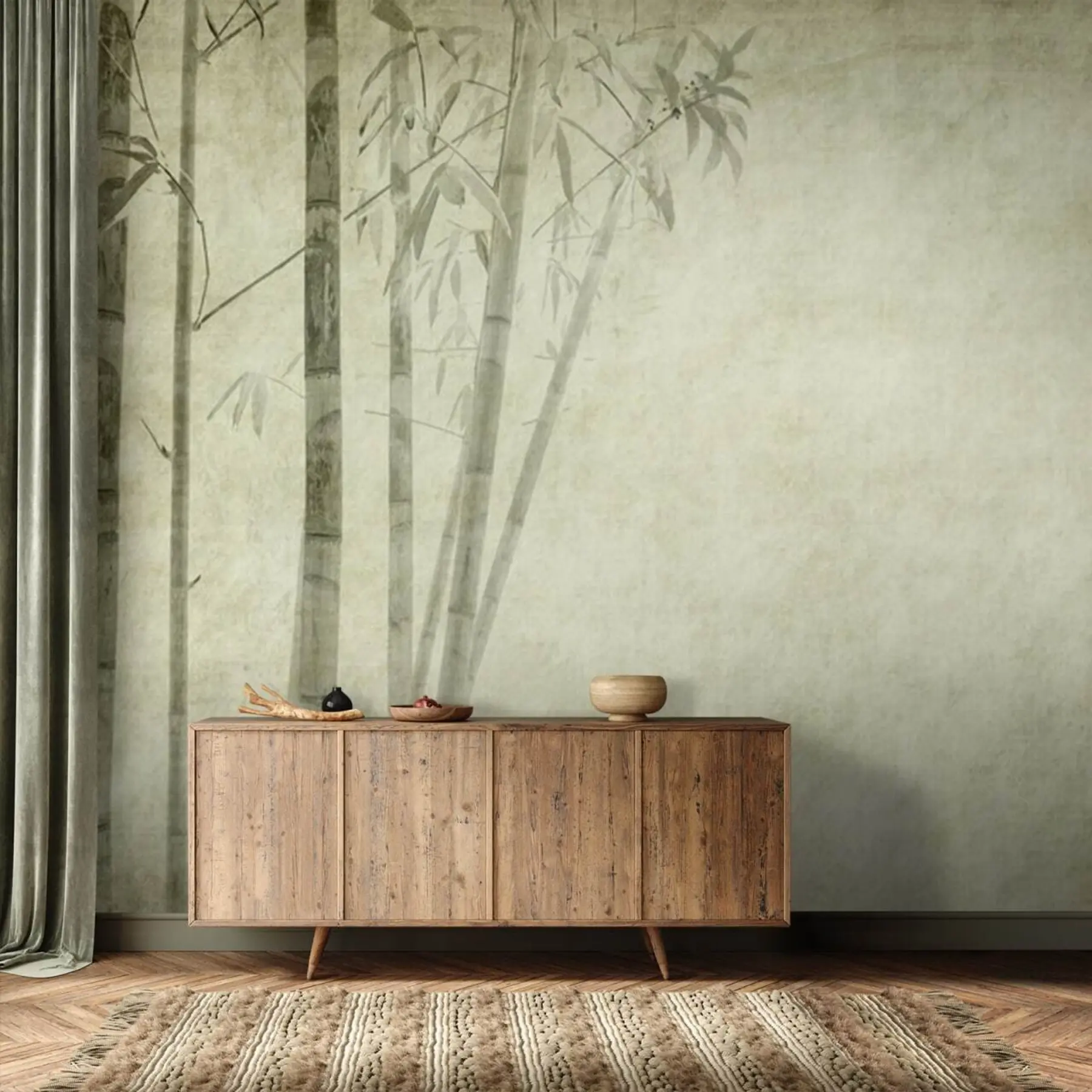 Papier peint photo Minimalisme Bambou u72564