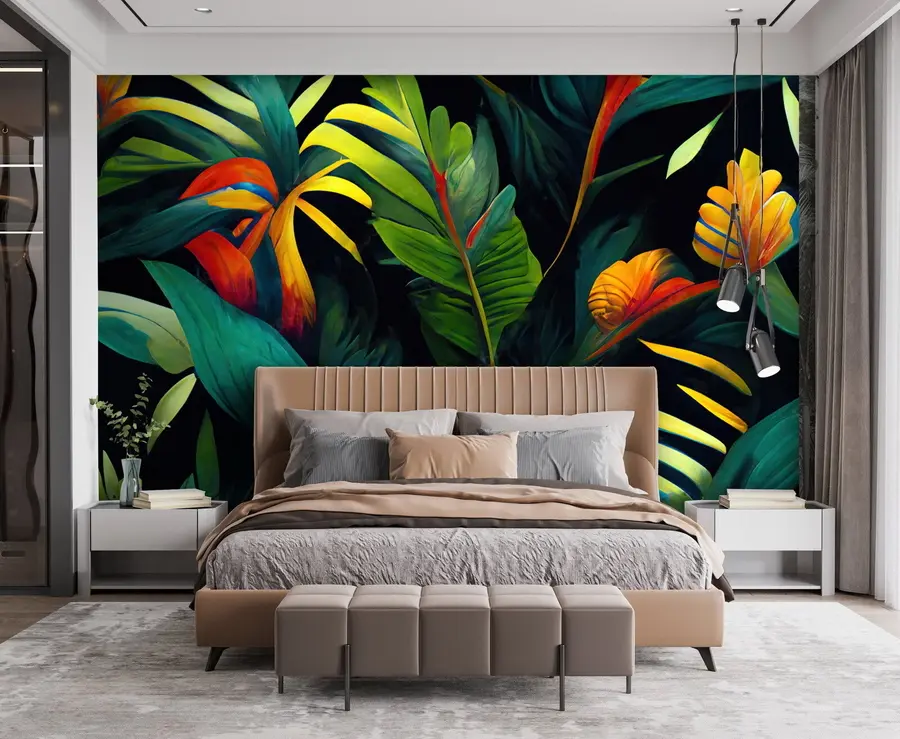 Papier peint photo Jungle tropicale lumineuse u72390