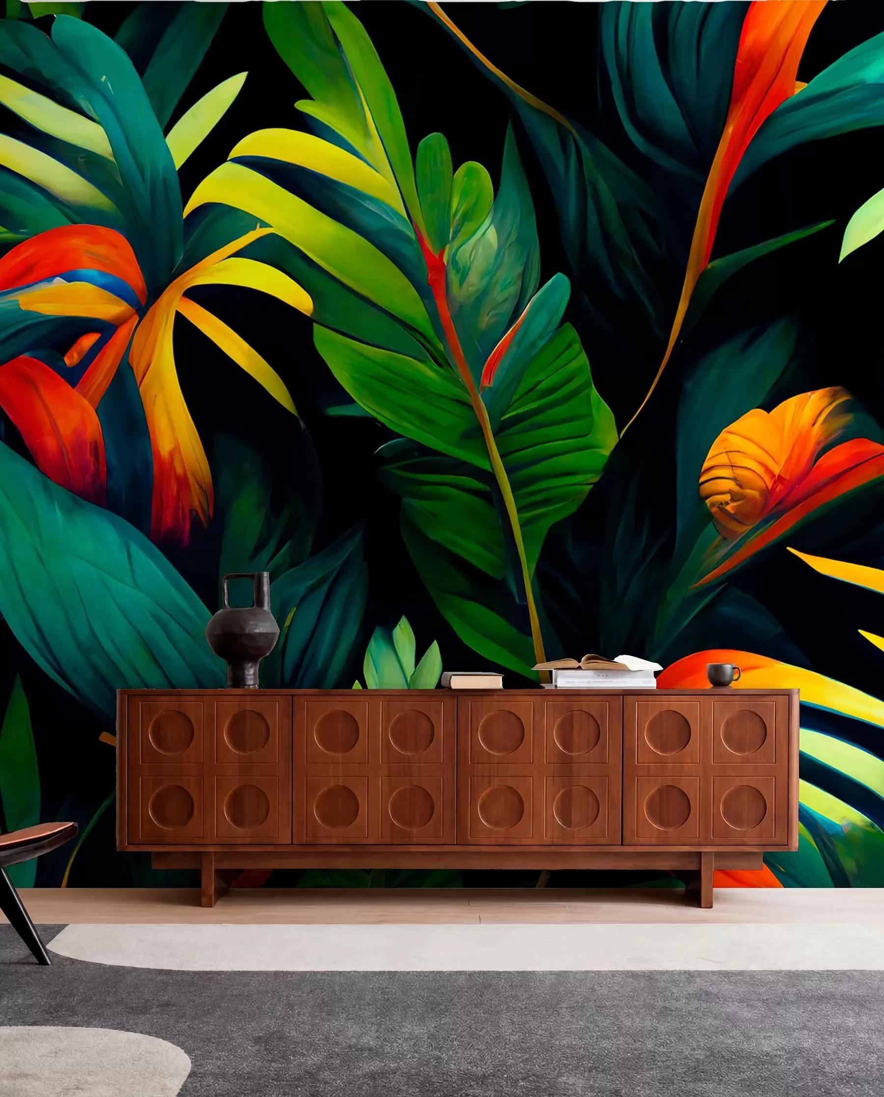 Fotobehang Heldere tropische jungle u72390