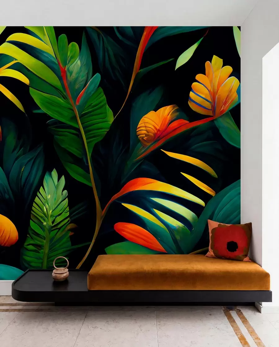 Fotobehang Heldere tropische jungle u72390