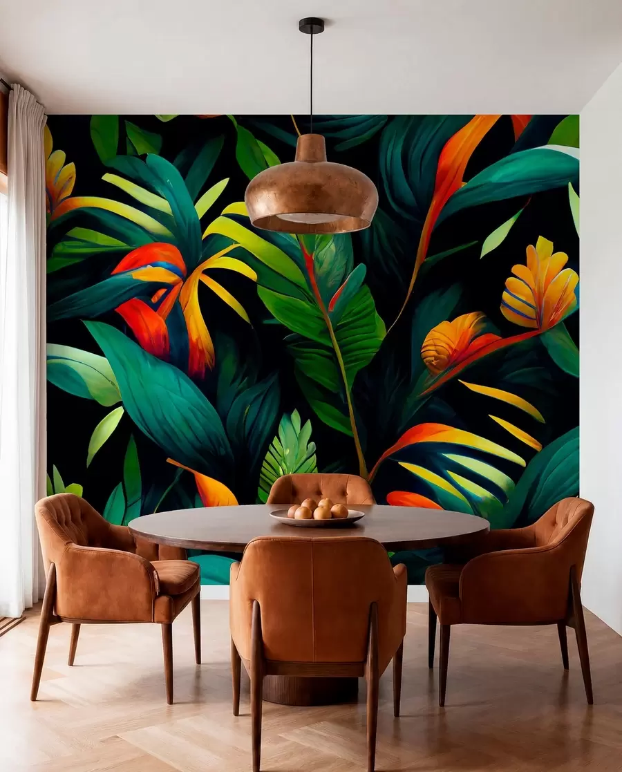 Papier peint photo Jungle tropicale lumineuse u72390