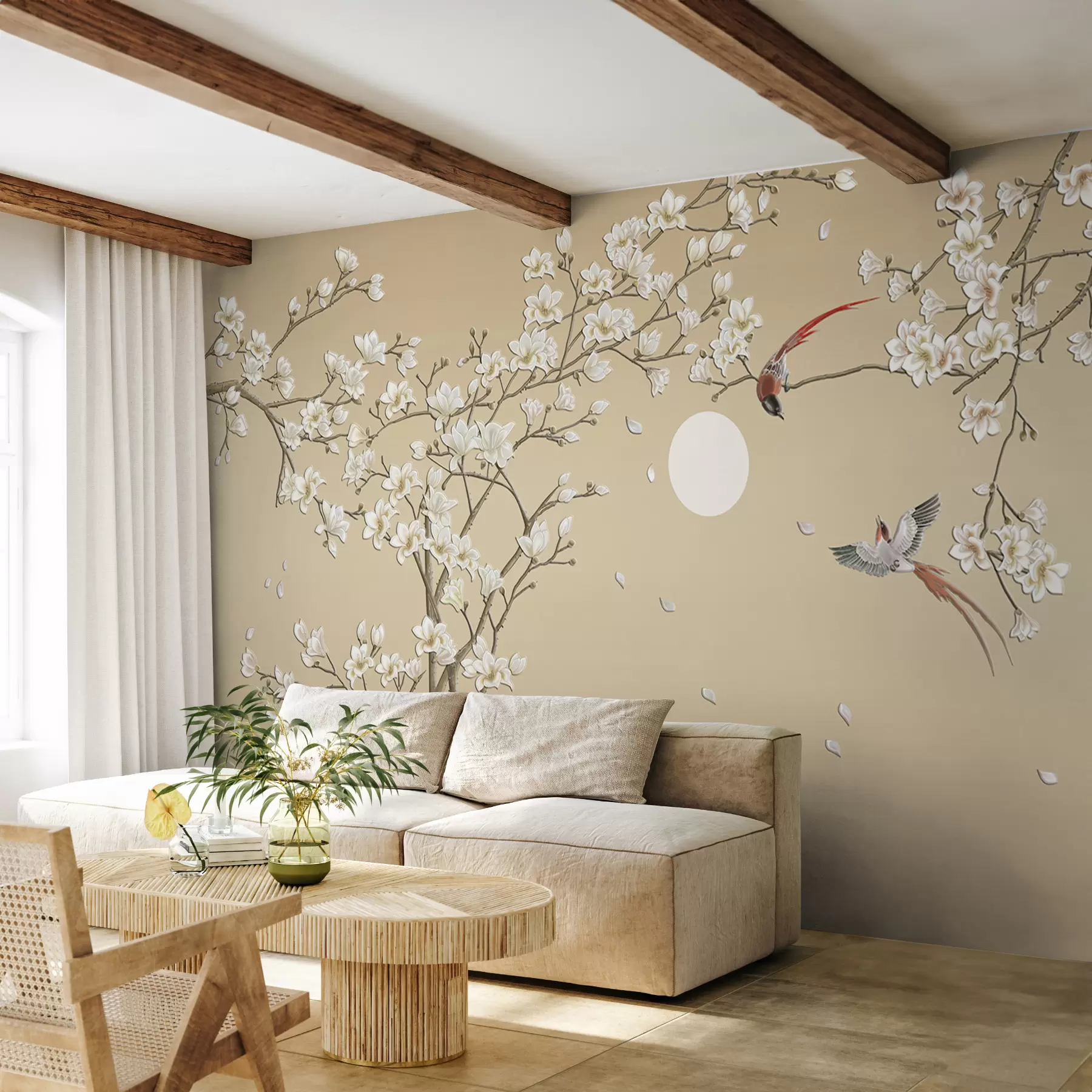 Fotobehang Vogels, Chinese stijl u72938