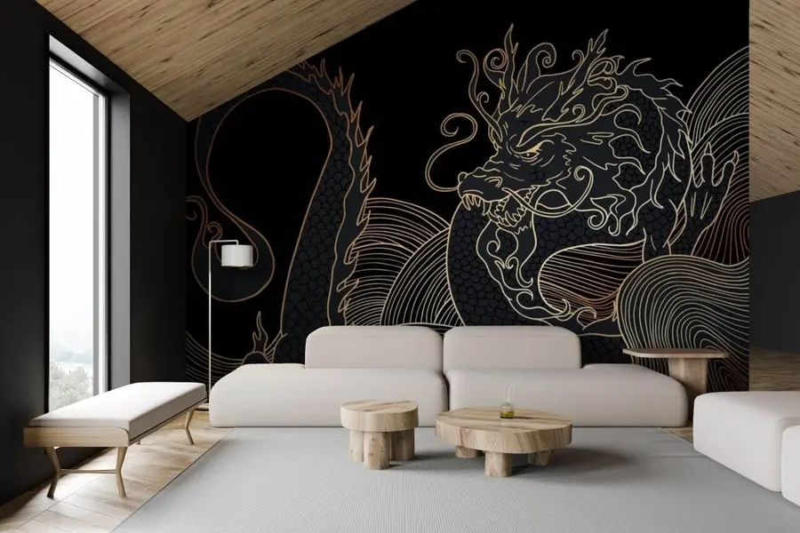 Fotobehang Chinese draak u72948