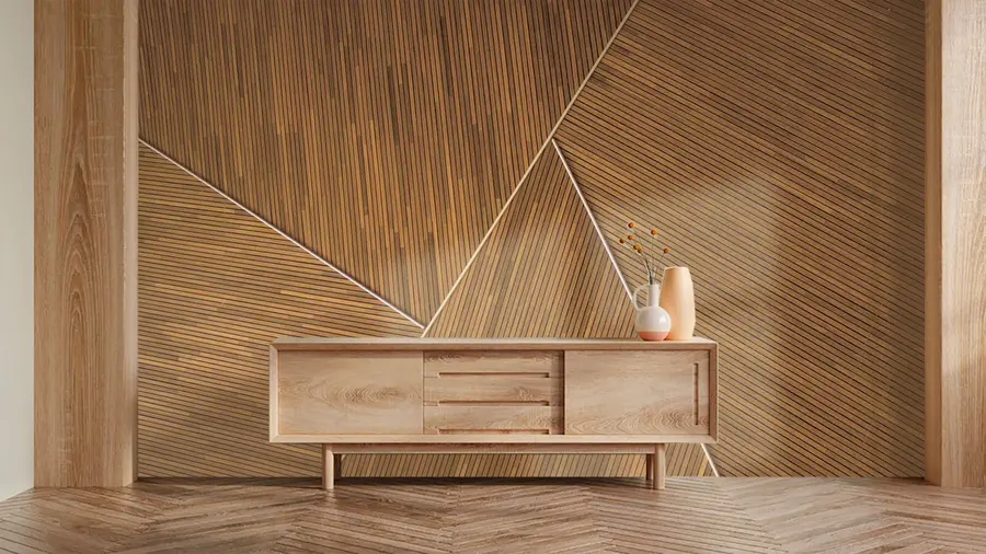 Papier peint photo Imitation d'un mur en bois u73431