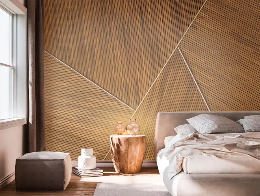 Papier peint photo Imitation d'un mur en bois u73431