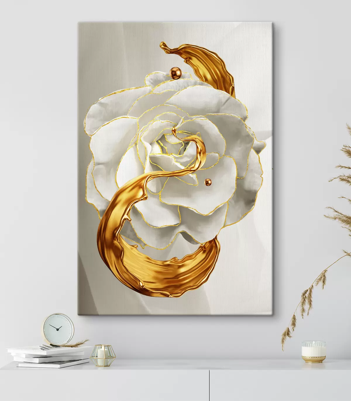  Schilderijen Plant, vloeibaar en bloemblaadje s00724